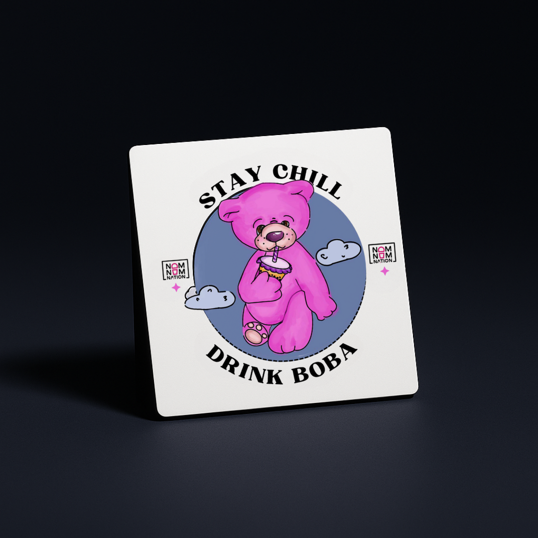 Stay chill drink boba sticker